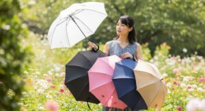 日傘で一番効果がある色は何色ですか?