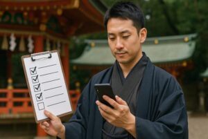 初詣で男が着物レンタルする際のQ&A