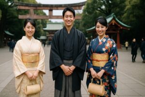 初詣にふさわしい着物の種類